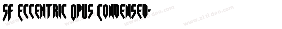 SF Eccentric Opus Condensed字体转换